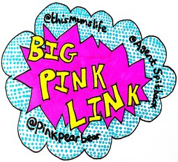 Pink Pear Bear linky badge